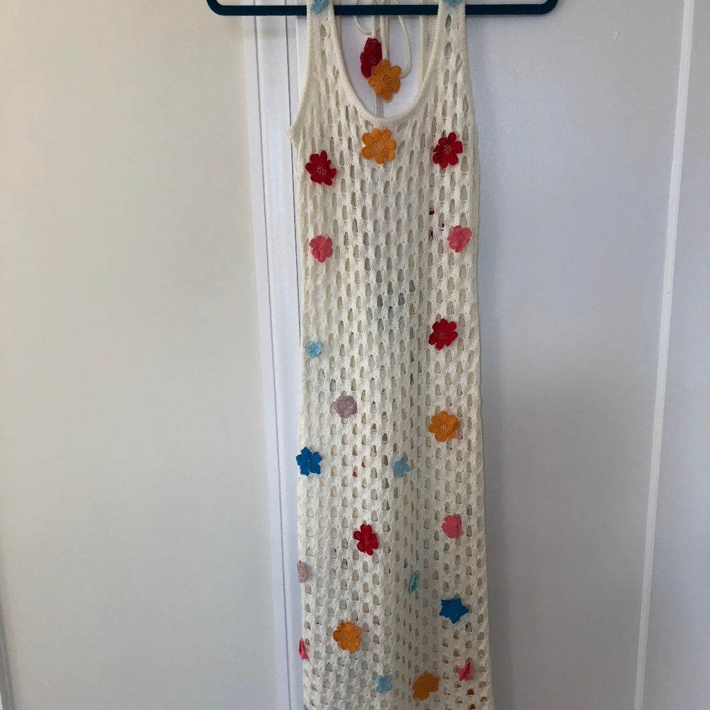 Lovers + Friends Flower Power Dress Crochet